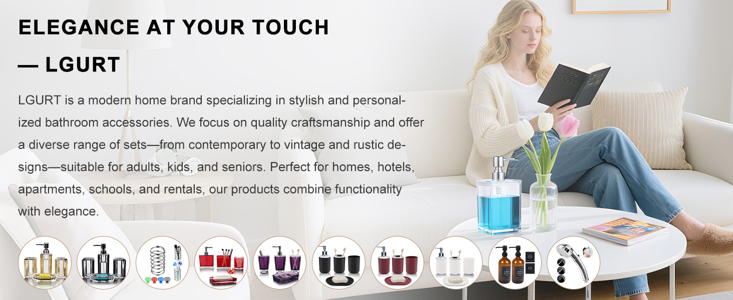 bathroom accessories set
