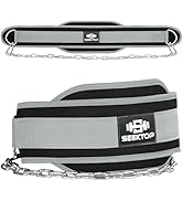 Seektop Dip Belt With Chain for Weightlifting - Neoprene Waist Belt for GYM Workout, Pull Ups, Cr...