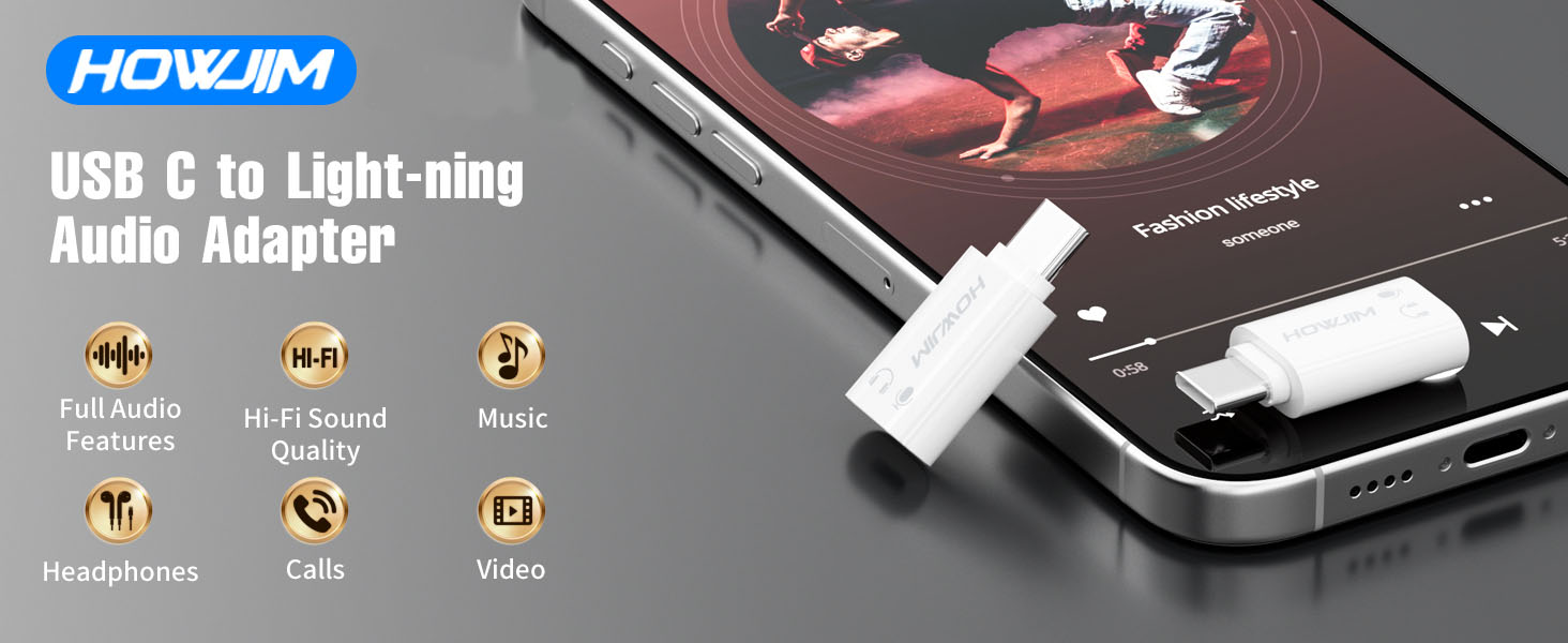 lightning to usb c adapter audio