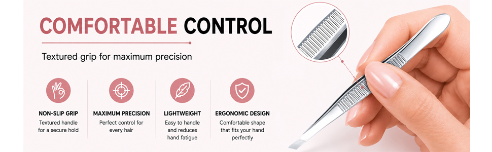 precision tweezers eyebrow tweezers slant tip tweezers facial hair remover ingrown hair tweezers