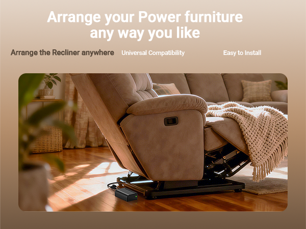 battery pack for reclining furniture