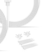 Itramax Flat Power Cable for Google Nest Cam (Battery) 2nd Gen,2Pack 20FT/6M Weatherproof Charger...