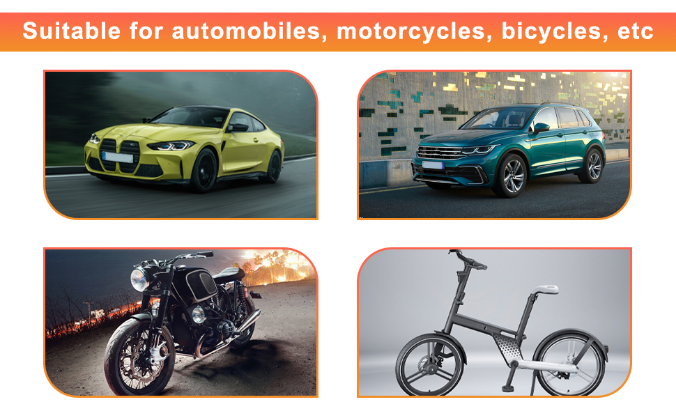 Such as sedans, trucks, SUVs and RVs and so on.