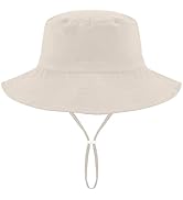 Doitory Sun Hat for Kids,Bucket Hats Boys Girls,Summer Beach Fishing Safari Hat,with UPF 50+ Sun ...