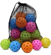 Magicorange Pickleball Balls, 40 Holes Outdoor Pickleballs, High Elasticity & Durable Pickle Ball...