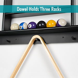 Dowel Holds Three Racks