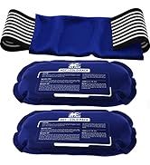 Ice Pack (3-Piece Set) – Reusable Hot and Cold Therapy Gel Wrap Support Injury Recovery, Alleviat...