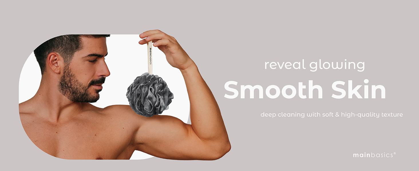 reveal glowing smooth skin deep cleaning with soft and high quality texture bath sponge