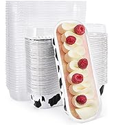 TRUSBER 50 Pack Mini Loaf Cake Pans with Lids, Disposable Aluminum Foil Baking Cupcake Pens with ...