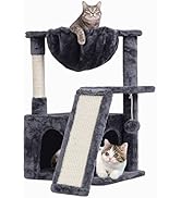 SYANDLVY 23.62" Cat Tree for Indoor Large Cats, Cat Tower with Scratching Posts, Modern Cat Bed F...