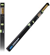 OX Pro 29"-48" Speedframe Measuring Extendable Level with Twin-Rail Extension - Integrated Scale ...