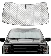 JOYTUTUS Windshield Sunshade, Fit for Ford 2015-2024 F150 F250 F350, Foldable Car Front Window Su...