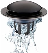 Bathroom Sink Drain Stopper,Welsan Universal Pop Up Drain Strainer with Hair Catcher for 1 1/8"-1...