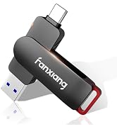 fanxiang USB Drive 512GB, External SSD USB Up to 550MB/s 2-in-1 Dual Drive USB Type C+ USB A 3.2 ...