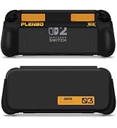 Plenbo FoldeX 2-in-1 Grip Case for Nintendo Switch 2, Detachable Flip Protective Cover & Dockable...