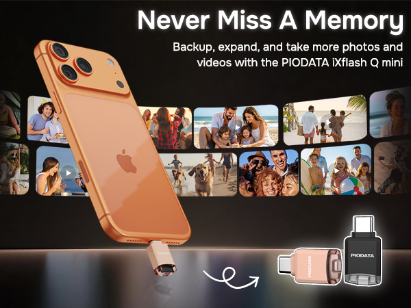 Never Miss a Memory with the iXflash Q mini MicroSD card reader and phone backup drive