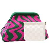 Vpoofree Clutch Purses for Women,Woven Crochet Bag&Cosmetic Bag Dumpling Striped Cloud Purse Even...