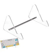 CRASPIRE Keyboard Display Stand Acrylic 1-Tier Keyboard Holder Transparent Acrylic Stand Detachab...