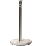 Siwil Paper Towel Holder Stand, One-Handed Ripping Paper Towel Roll Holder Countertop, Heavy Marb...