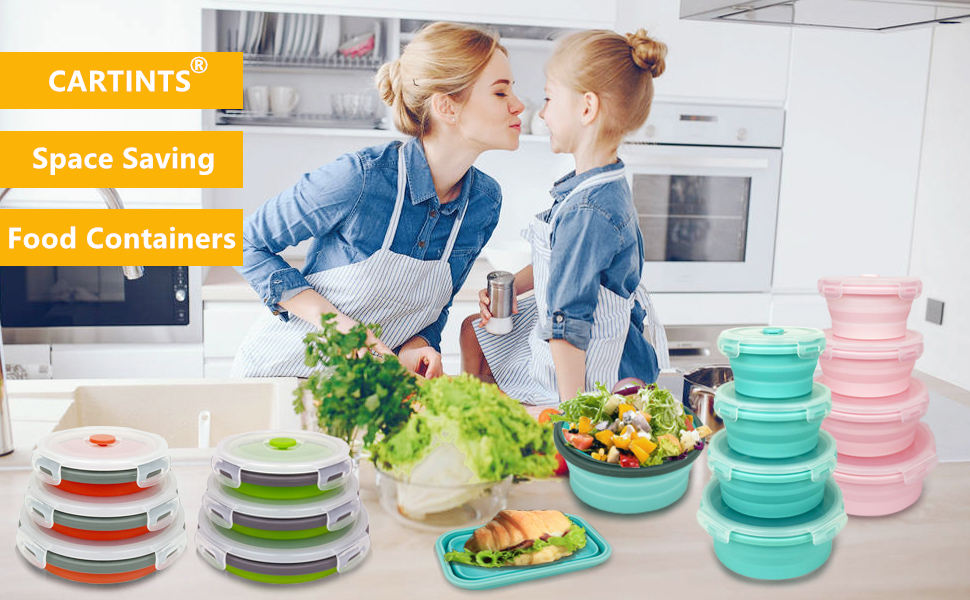 CARTINTS Silicone Food Container Set
