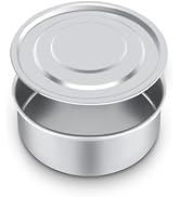 LVDALAB Chromium Steel Lab Sieves Pan with Lid, 4inch(10cm) Economy Standard Analysis Sample Test...