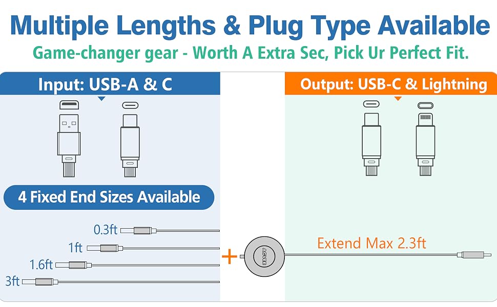 retractable charging cable