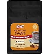Sadaf Air Roasted Coffee Mediterranean Blend – Ground Mediterranean Coffee - 100% Arabica Ultra F...