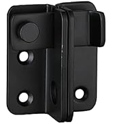 JQK Flip Latch Black, (Extra Thick 3mm) Stainless Steel Heavy Duty Gate Latcher Door Latch with S...