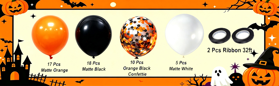 halloween balloons black orange balloons orange black balloons orange black balloons graduation