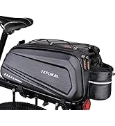 JXFUKAL Bike Bags for Bicycle Rear rack - 9.5L/17L/40L Hard Shell Waterproof Bike Ebike Trunk Pan...