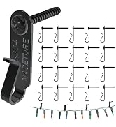 NACETURE String Light Hanger Hooks- Stainless Steel Light Clips, Outdoor Small Screw Hook for Chr...