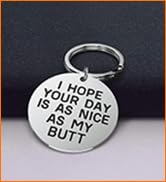 Keychain - Stainless Steel Gift for Husband, Boyfriend, Girlfriend, Wife