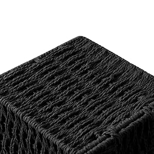 black tissue box cover