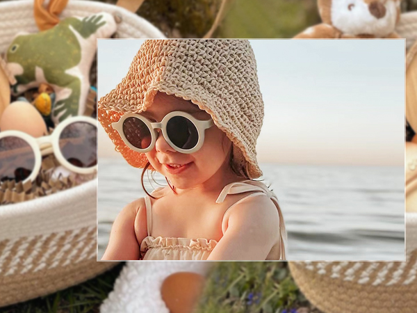 SOJOS Cute Round Polarized sunglasses for kids Girls Boys Vintage UV400 Protection Children SK5606