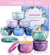 Candle Gifts,Scented Candles Christmas Gift Set for Women, 4 Pack Aromatherapy Candles for Home S...