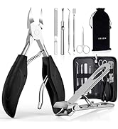 Toenail Clippers for Seniors Thick Toenails, Sharp Toe Nail Clippers Set for Men Women, Heavy Dut...