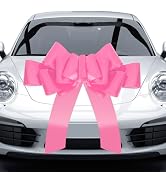 Xingshen-GTG Giant Car Bow - 30” Big Pink Pull Bow for Large Gift Wrapping, Wedding, Birthday, Ch...