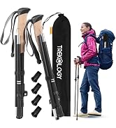 TREKOLOGY Trekking Poles – Lightweight, Adjustable Hiking Sticks for Men & Women – Durable Alumin...