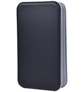 alavisxf xx CD Case, 96 Capacity Hard Plastic CD Holder Protective DVD Disc Storage Case Holder P...
