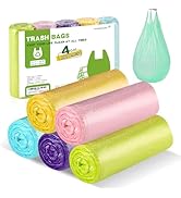 4 Gallon-Trash-Bag Small-Bathroom Kitchen Garbage Bags - Gal With Handle Recycling Colorful 100 C...