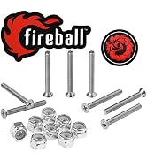 Fireball Dragon Skateboard Hardware Kit - Mounting Screws & Nuts Set for Longboard Skateboard & C...