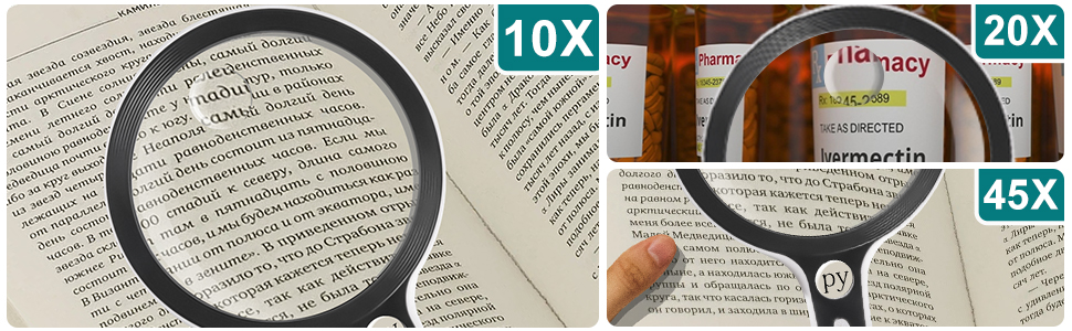 20x magnifying glass