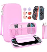 Carrying Case for Nintendo Switch 2,Large Capacity Switch 2 Case Kit Pink | Portable Switch 2 Cas...