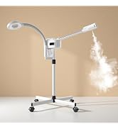 Facial Steamer Professional, Facial Steamer with Magnifying Lamp for Esthetician, 2 in 1 Ozone St...