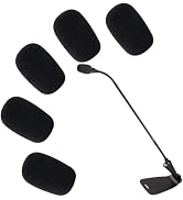5 Pcs Black Replacement Microphone Sponge Wind Shield Windscreen Foam Cover for Microphone Windsc...