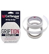 CATTONGUE GRIPS Non-Abrasive Grip Tape Wrap - 1” Thick Heavy-Duty, Waterproof Anti-Slip Tape for ...