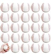 24 Pcs Baseball Stress Ball,2.5 Inch Mini Squeeze Foam Baseball,Relaxable Sports Ball for Themed ...
