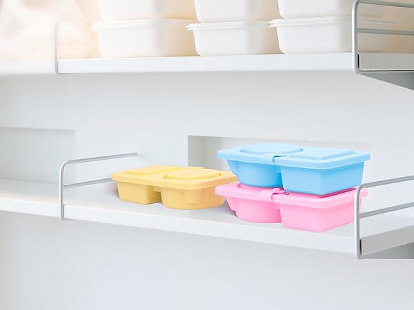 Silicone Reusable Snack Containers with Lids