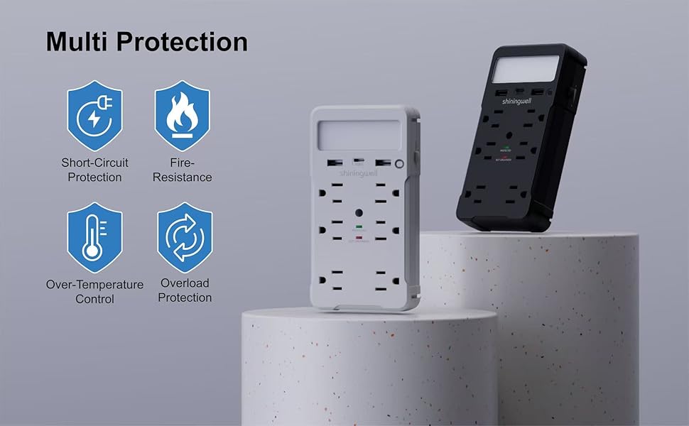 Surge Protector USB Wall Charger