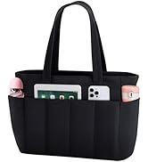 jooeer Tote Bag for Women, 15.6 Inch Waterproof Lightweight Puffer Computer Travel Work Tote Bag ...